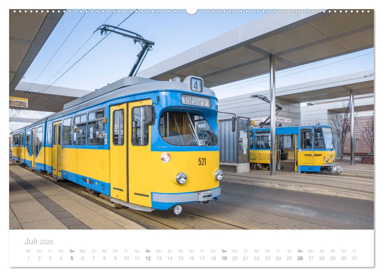 Bus, Bahn und Co. - Faszinierende Fahrzeuge (hochwertiger Premium Wandkalender 2026 DIN A2 quer), Kunstdruck in Hochglanz: Die Traumwagen des ... auf exzellenten Fotos (CALVENDO Mobilitaet)