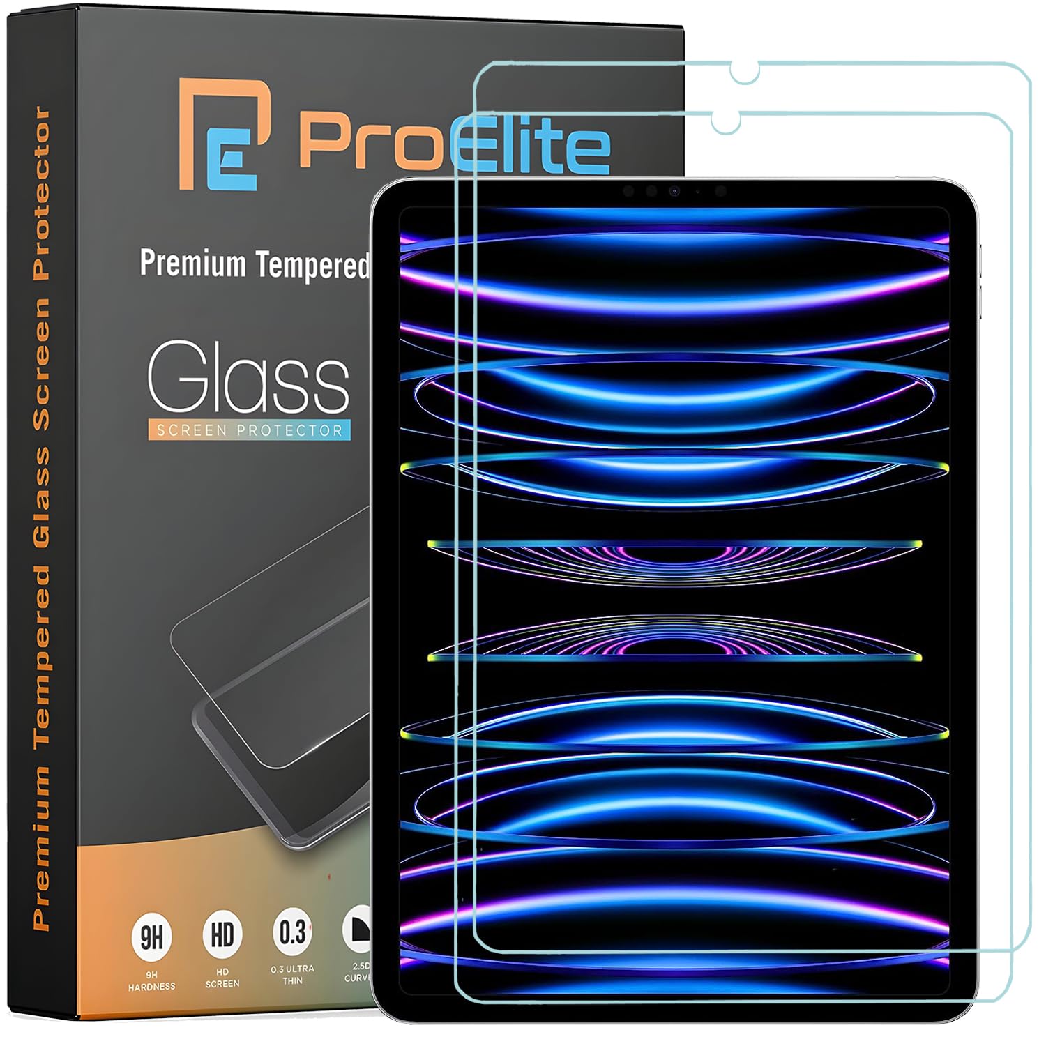 ProElite Screen Protector for Apple iPad Pro 11 & Air 10.9 inch, Premium Tempered Glass Screen Protector for iPad Pro 11 & Air 5th/4th Gen 10.9 inch, [2 Pack] (B0CM12DV75) Amazon Price History, Amazon Price Tracker