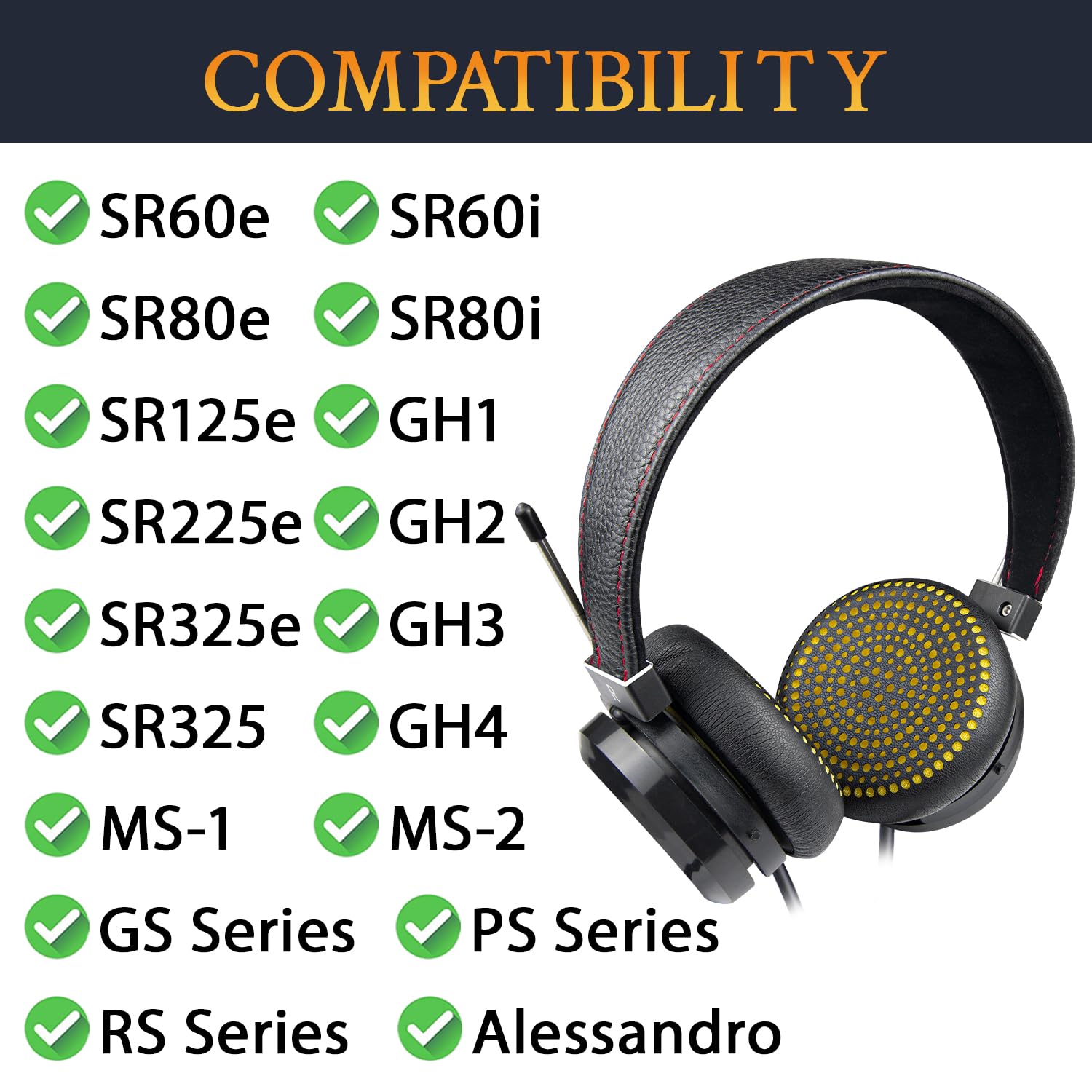 Amazon.com: SOULWIT Headband for Grado SR60e SR60i SR80e SR80i