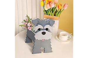 Gray Schnauzer Indoor Plant Pot Planter
