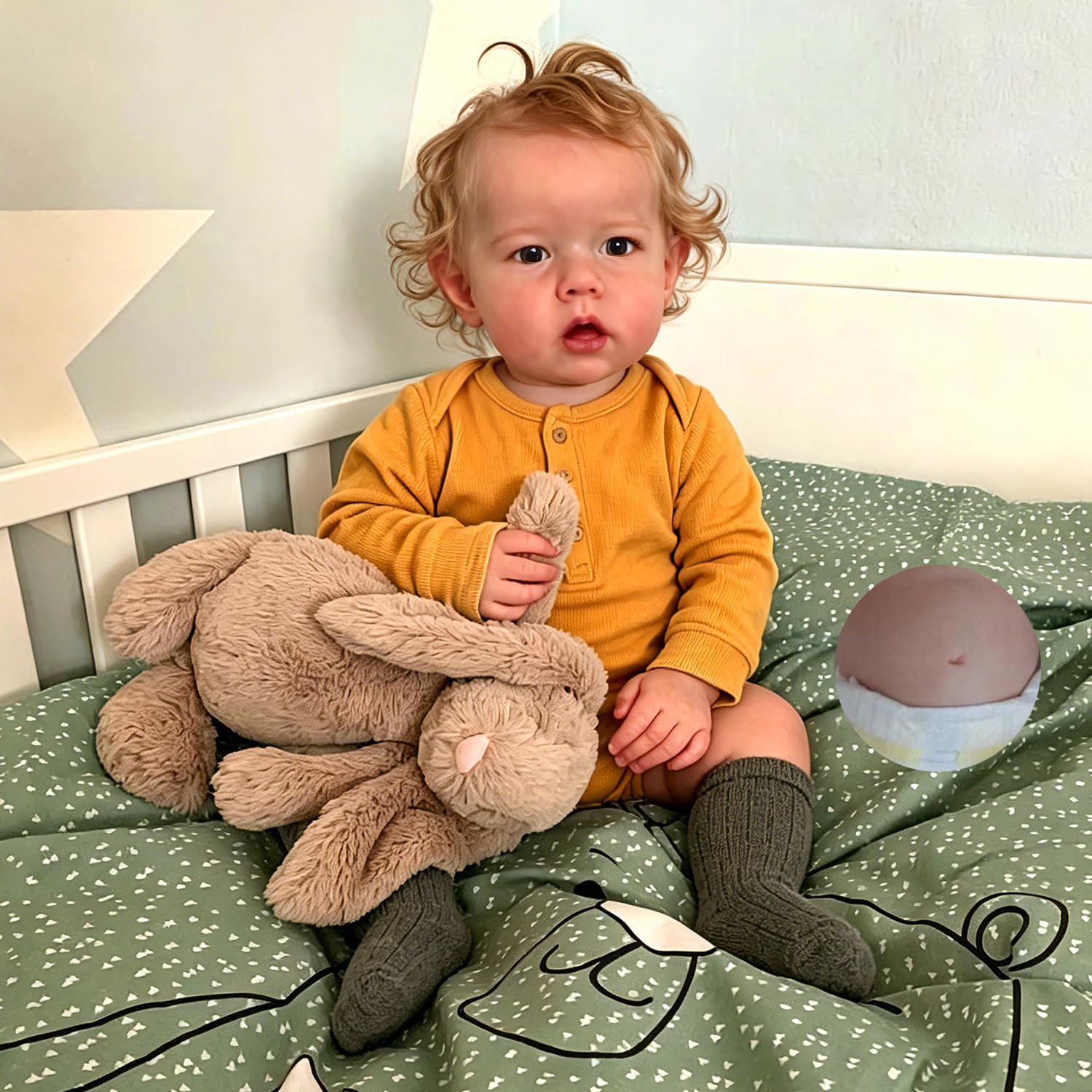 Muñeca Reborn De Silicona Cuerpo Completo De 50 Cm, Niña Realista Con Ojos Cerrados, Articulada Y Bañable, Incluye Ropa Y Accesorios
