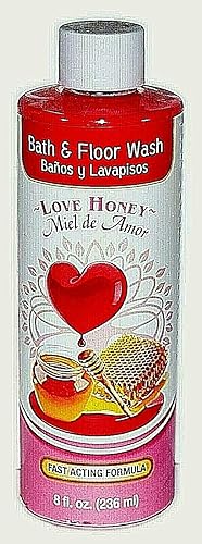 1 Botella Amor Miel Baño Miel DE AMORS BANO Y LAVAPISOS 8OZ - Magia Espiritual Pagana Wicca