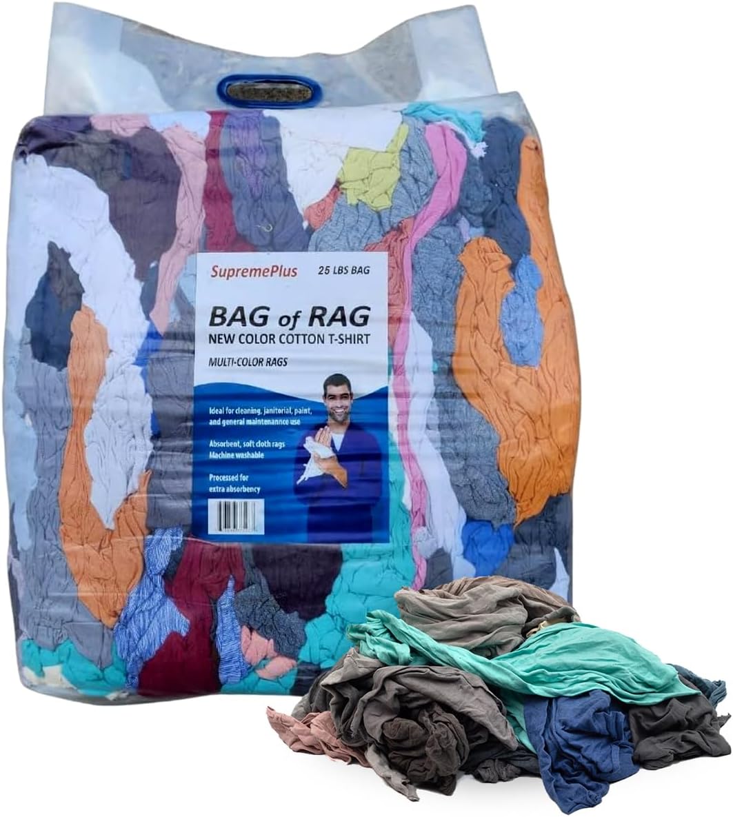 SupremePlusUltimate Cleaning Shop Rags in a Box Cotton