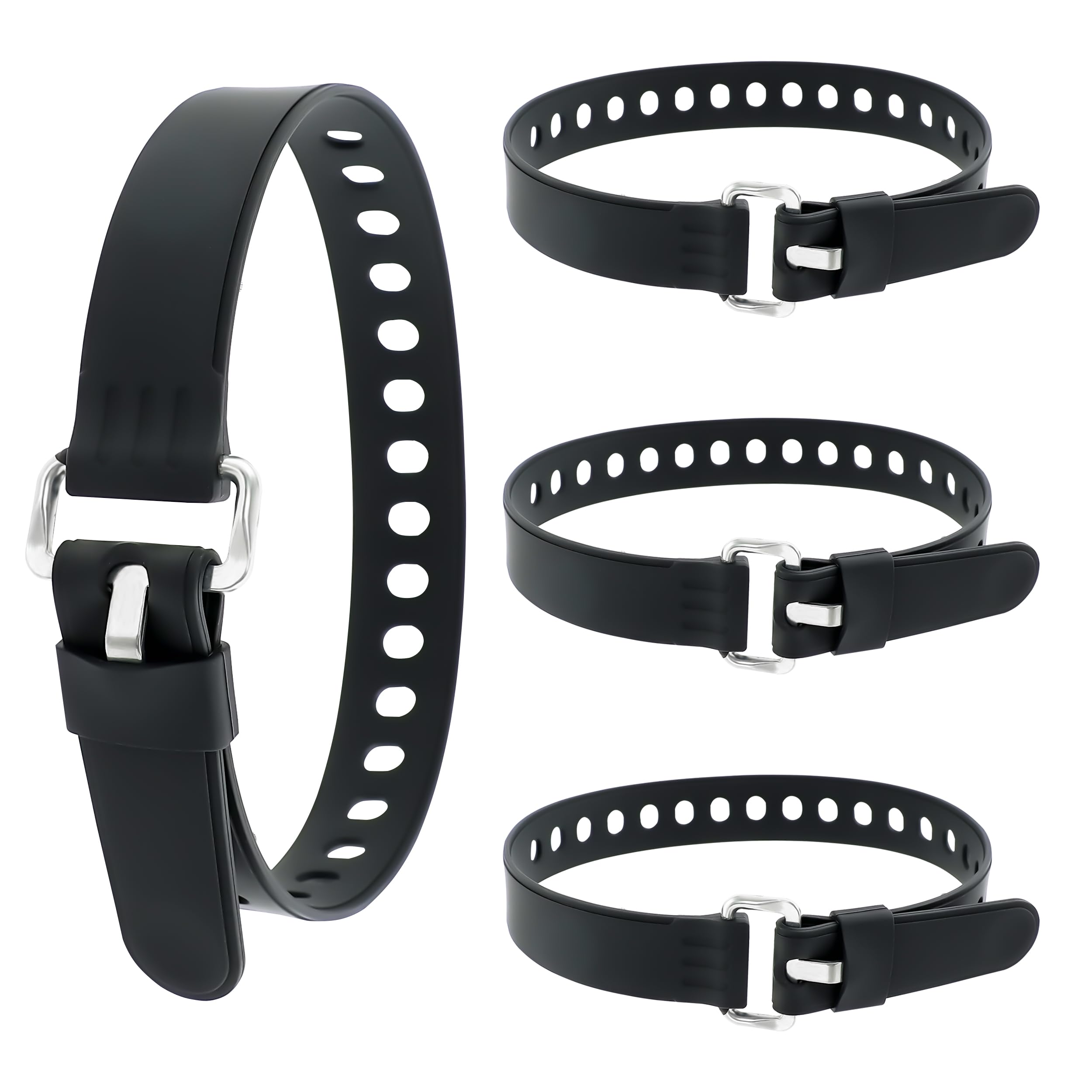 Silicone Tie Down Straps - Scratch-Proof & Reusable -1