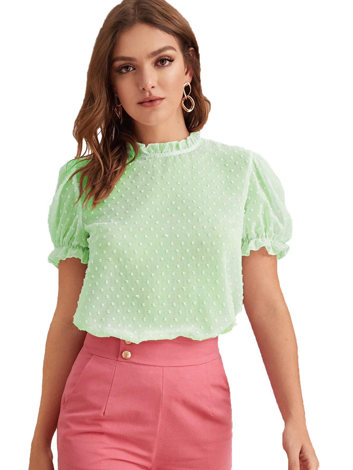 itshe Summer Office wear Formal Tops for Women Fashion Latest Women Tops Western Latest Tops for Girls Summer wear Tops for Office Short Tops for Women Party top-picture-54