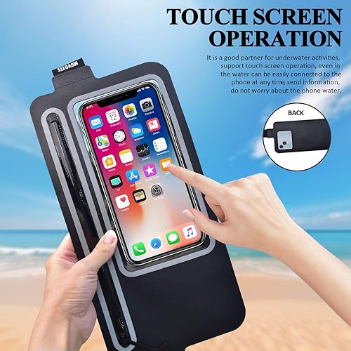 Miniatura 4 de Riñonera impermeable Dry Bags, Negro -, 01-con ventana transparente