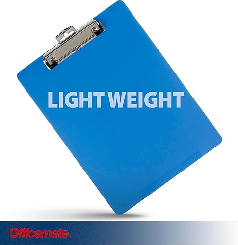 Miniatura 3 de Officemate Portapapeles de plástico, tamaño carta, azul ártico (83048) (paquete de 12)