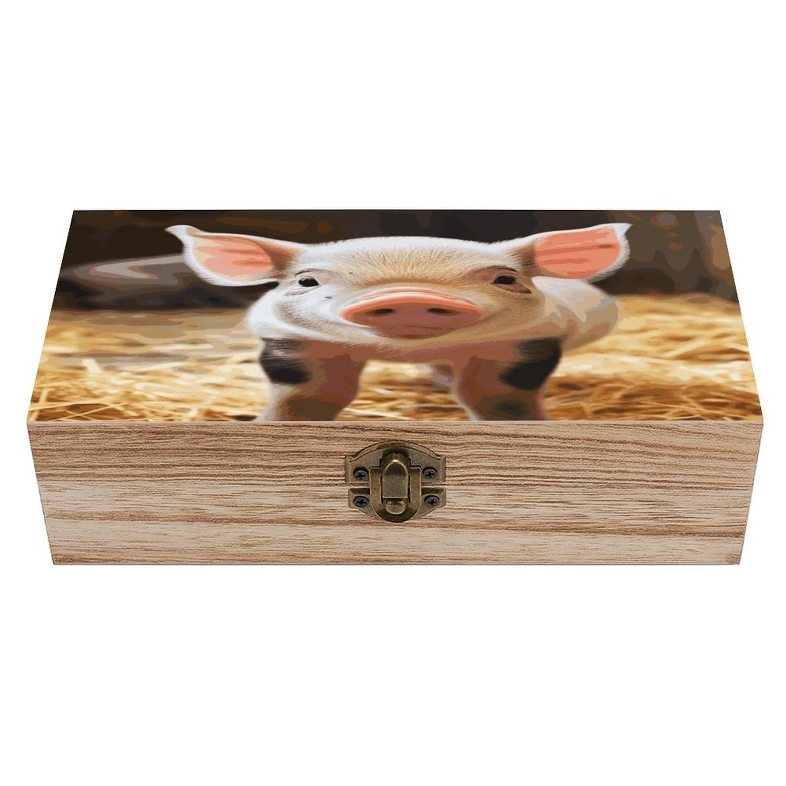 Adfgyerh Style Smiling (6) Bins Solid Wood，Jewelry Box Retro And Exquisite，Storage Box Used For Storing Photos, Souvenirs, Letters, Gifts, And Jewelry.