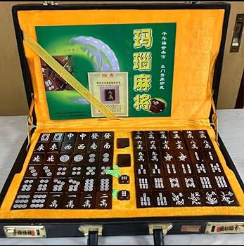 天然瑪瑙（メノウ）麻雀牌 Amazon.co.jp: 麻雀牌 中国 天然瑪瑙麻雀セット 36 ミリメートル