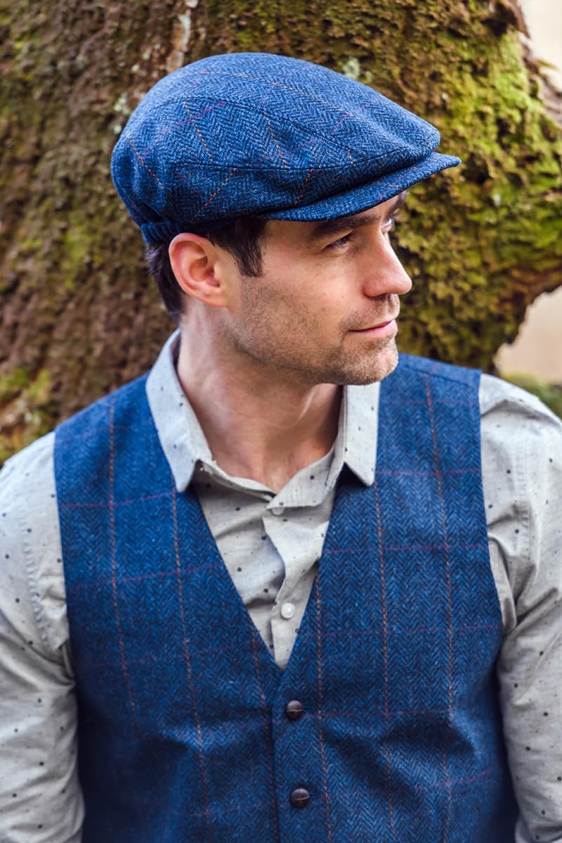 Irish Tweed Wool Kerry Cap for Men Hat Made in Ireland