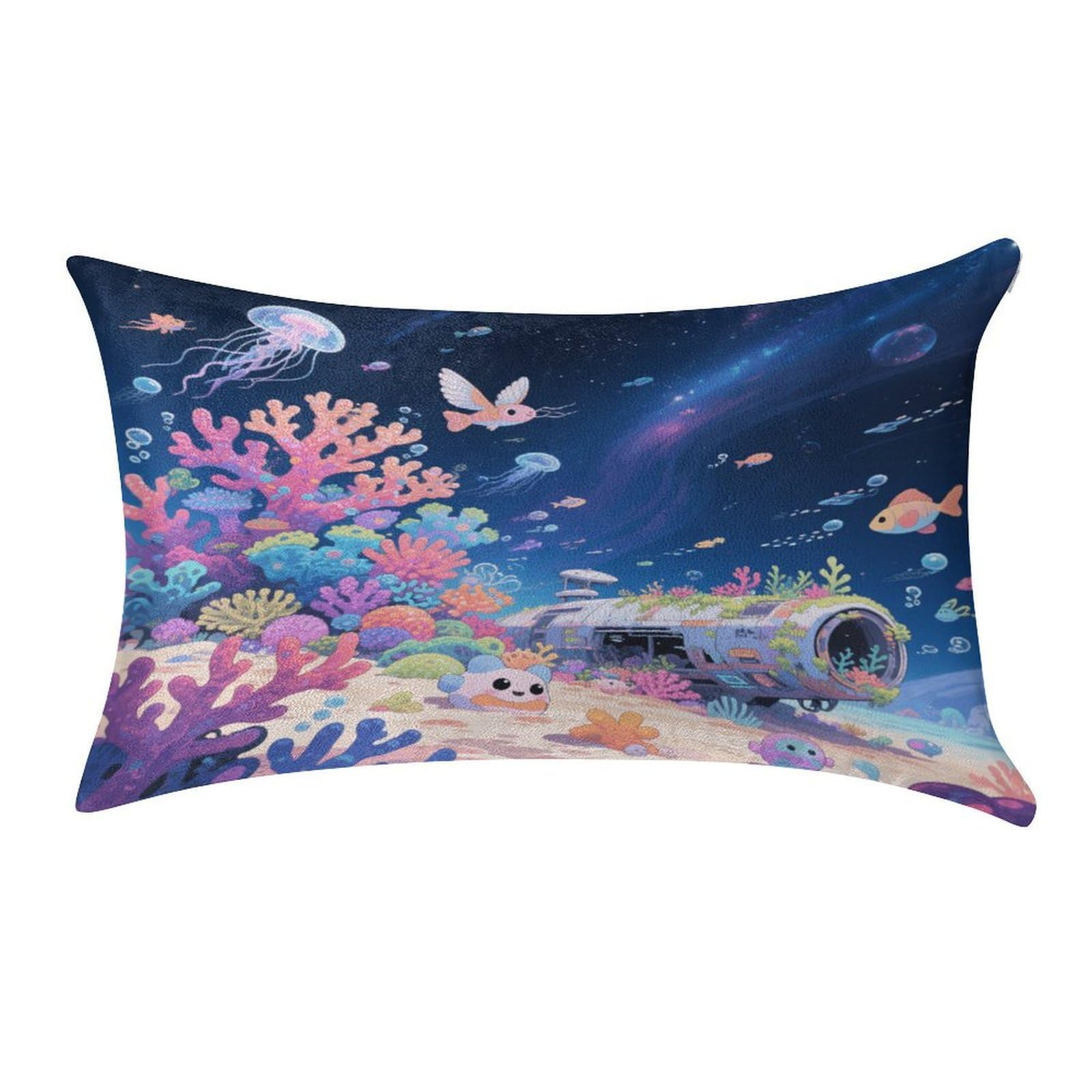 Fekiloot Style Interstellar Coral Reef Pillow Covers Home Decor Pillow Cases