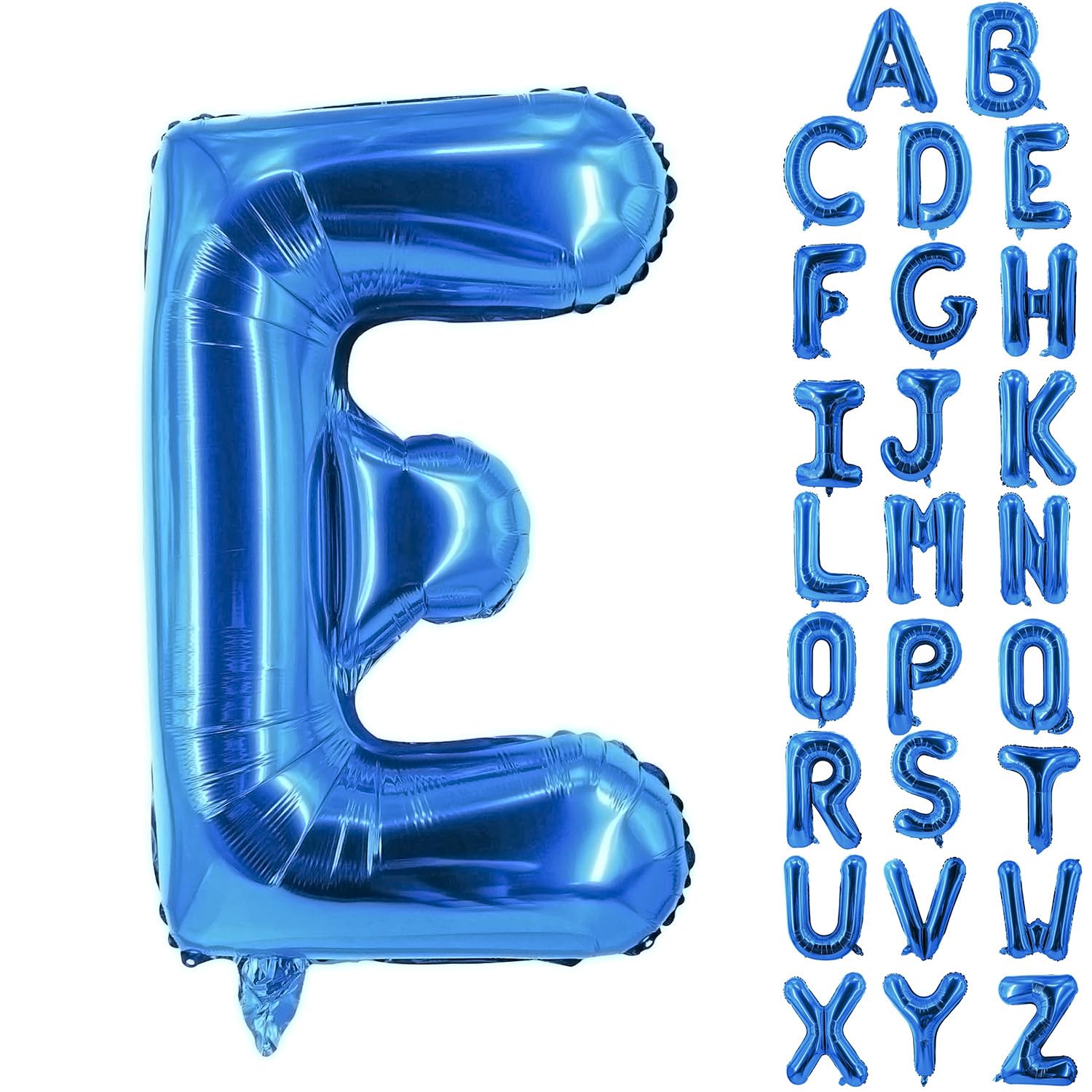 YUNSHANGMO Blue Letter Balloons 40 Inch Large Alphabet Balloon Aluminum Mylar Foil Big Birthday Decor Wedding Anniversary Graduation Party Supplies