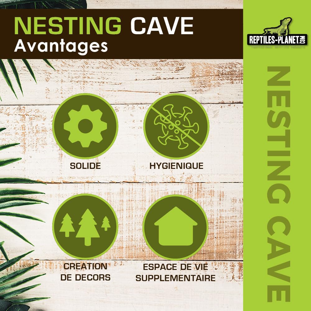 Reptiles Planet - Nesting Cave XL - Nid de Ponte - 20,5 x 15,5 x 16 cm