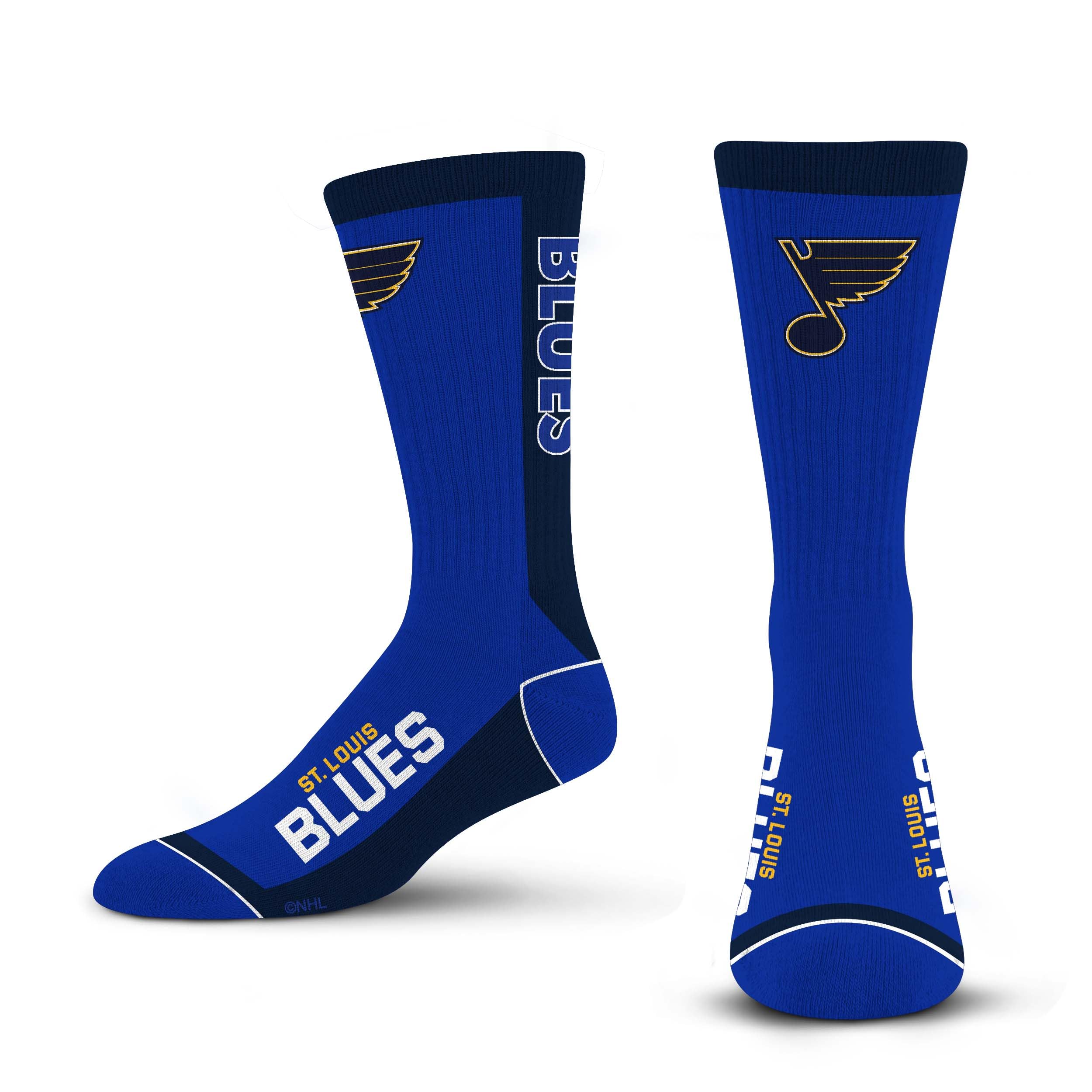 For Bare Feet MVP Crew Sock NHL Large