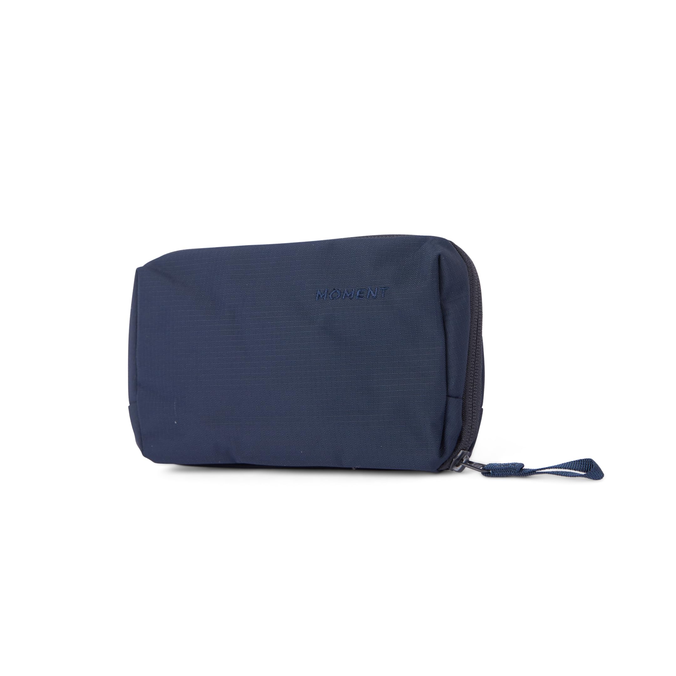 Moment Everything Tech Organizer – Water-Resistant Travel Pouch for Cables, Chargers & Accessories | Regular & Mini Sizes (Navy, Mini)