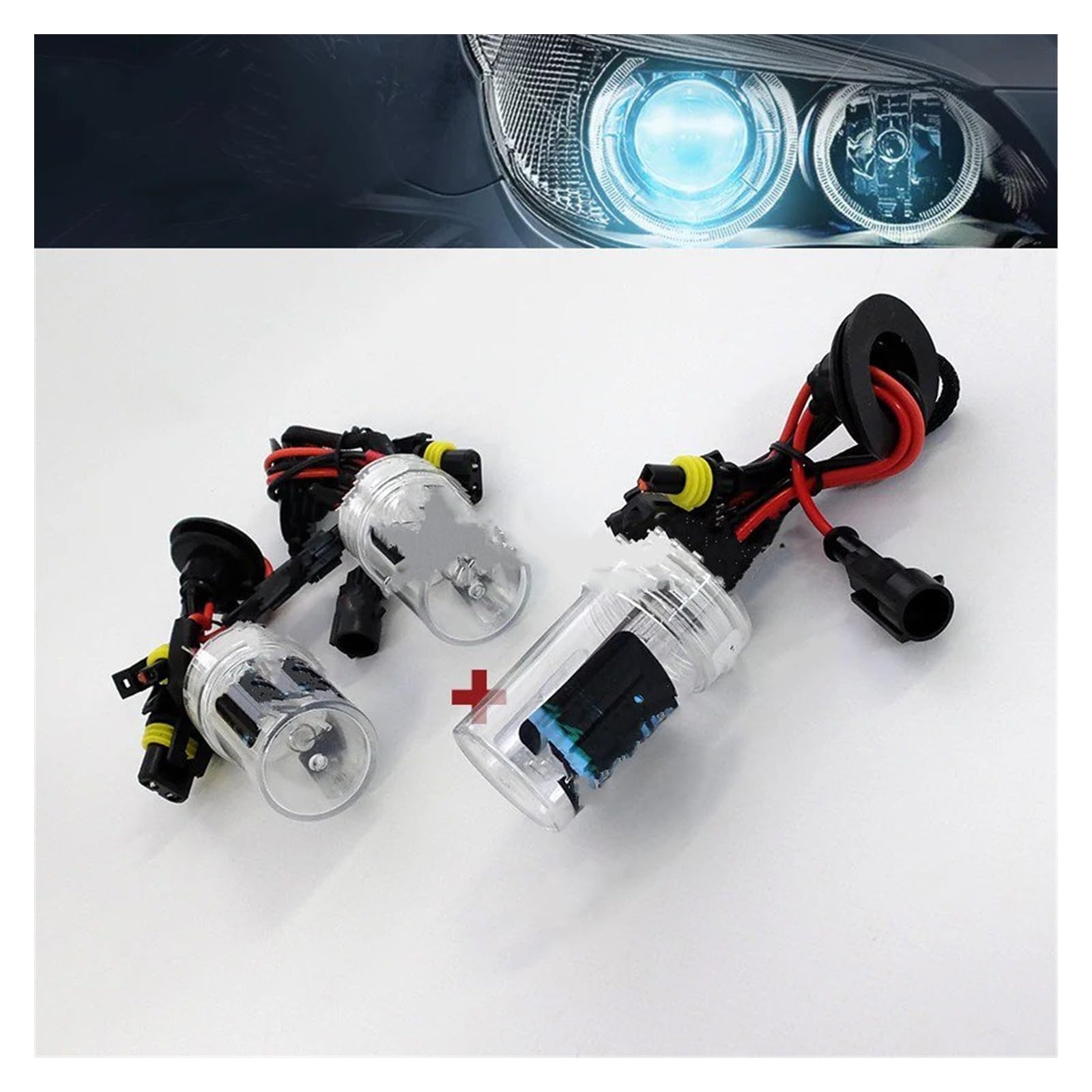 2025 Inicio Rápido 12V 35W D2S D2R D2C con Adaptador D2 D4S D4R Kit De XENÓN HID Bombilla Y Balasto Lastre Hid(8000K,H7)