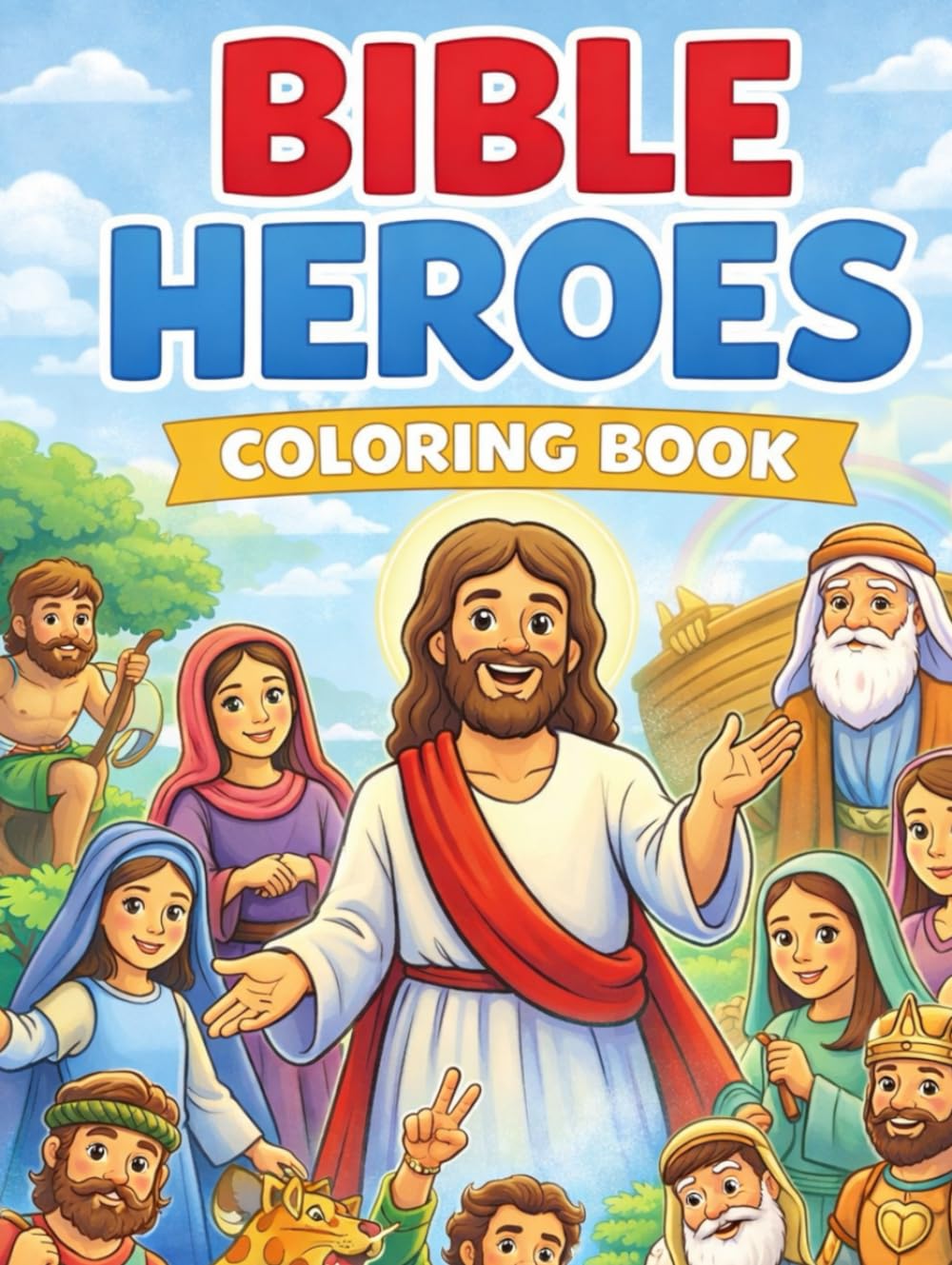 Bible Heroes Coloring Book: Faith, Courage, and God’s Servants
