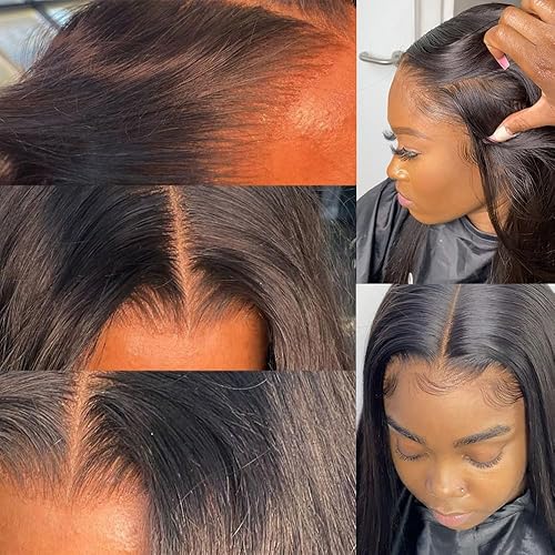 Miniatura 3 de Cierre de encaje transparente de 4 x 4, cierre de encaje de cabello humano de grado 12A para mujeres, cabello virgen brasileño, cierre de encaje