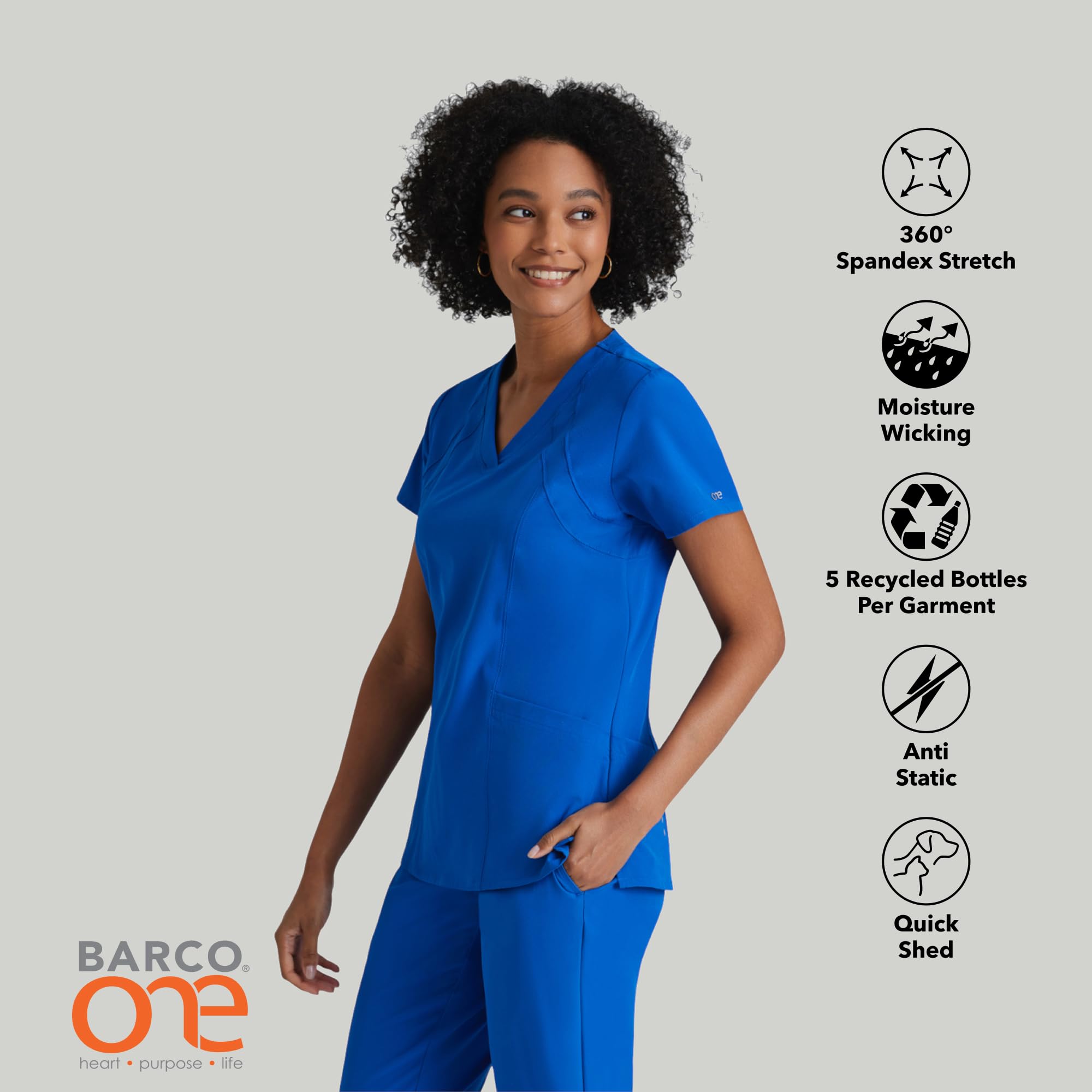 Barco Racer Top Chemises médicales Femme (Lot de 1)