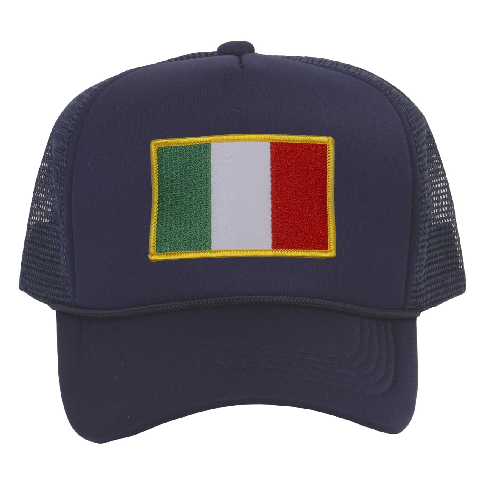 TOP HEADWEAR Country Italy Flag Hat - Italian Patriotic Snapback Trucker Cap Navy
