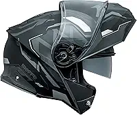 Capacete Bieffe Escamoteavel B-Dynamic Attractie Preto Fosco Grafite Com Óculos Interno