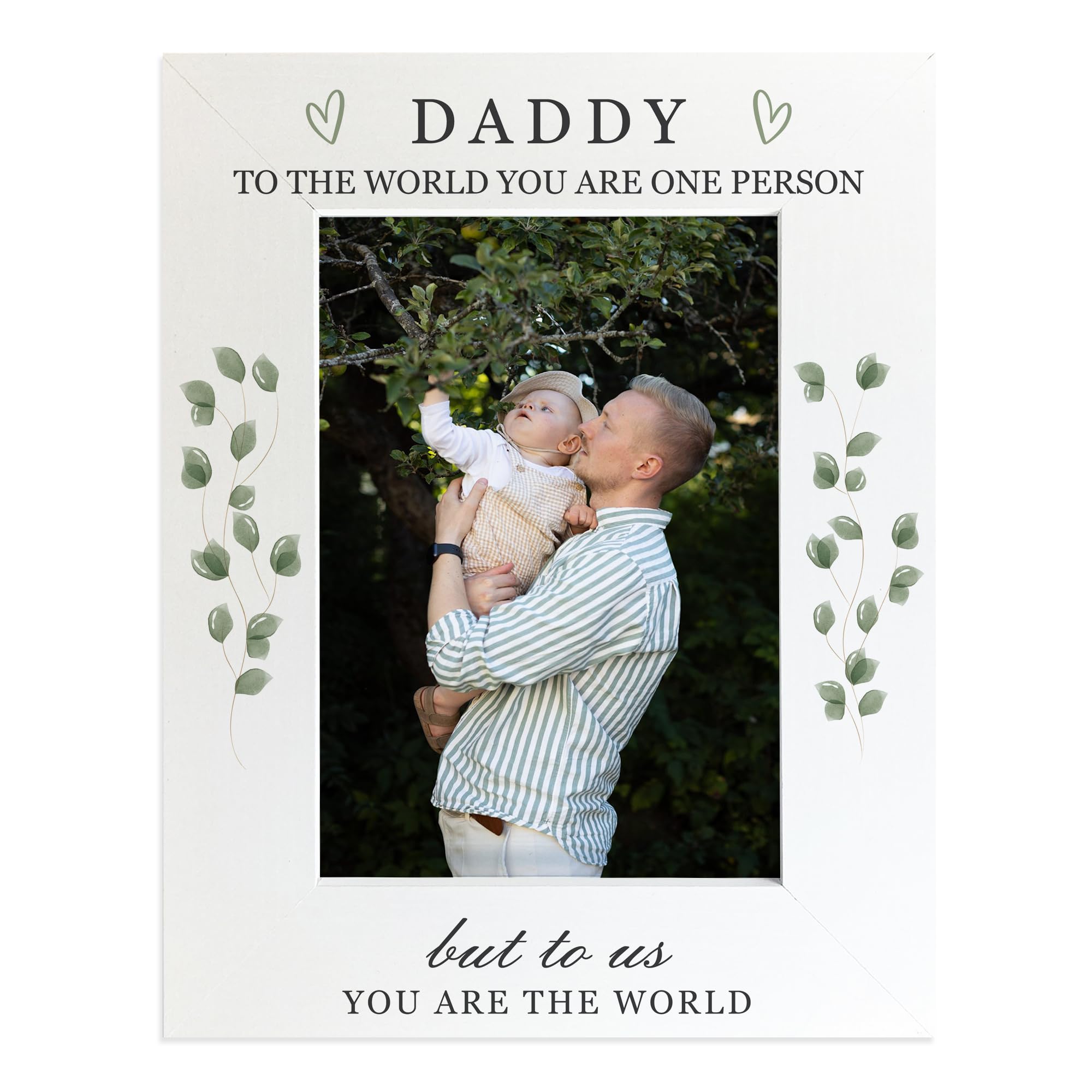 RED OCEAN Daddy Gift For Birthday Christmas Fathers Day Thank You Daddy Gifts Daddy Photo Frame From Daughter Son Keepsake