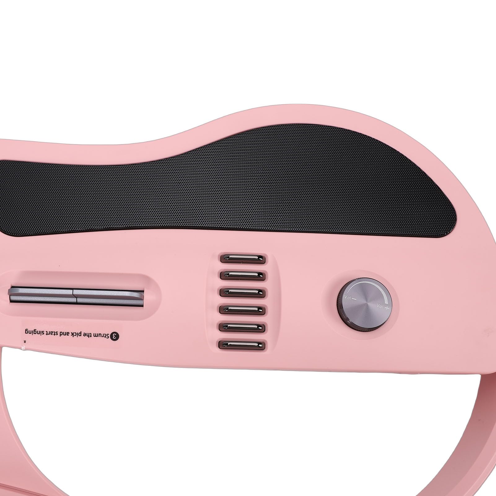 Luocute Chitarra Intelligente Senza Corde, Chitarra da Viaggio Pieghevole con App Fogli di Accordi Interattivi e Drum Machine Integrato per Principianti Adulti Adolescenti Rosa