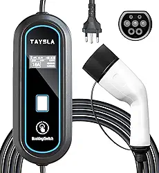 Carregador Portátil Carro Eletrico EV 3,5KW 8A 10A 13A 16A Tipo 2 Cabo De 3.5M Carregamento Elétrico Com Tela LED WallBox Plug BR Para Carro BYD Nissan Volvo BIVOLT Phantom