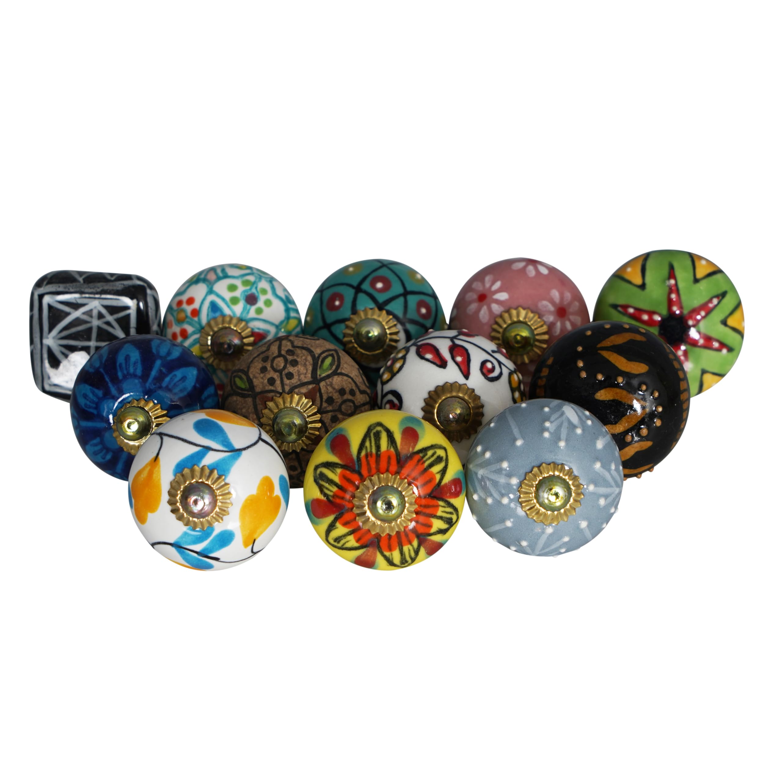 Boutons de porte en céramique indienne pour rénover vos poignées de meubles