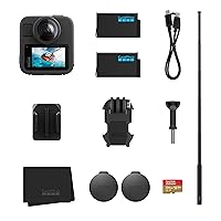 GoPro MAX2 + Pacchetto accessori - Include asta di prolunga da 1,2 m