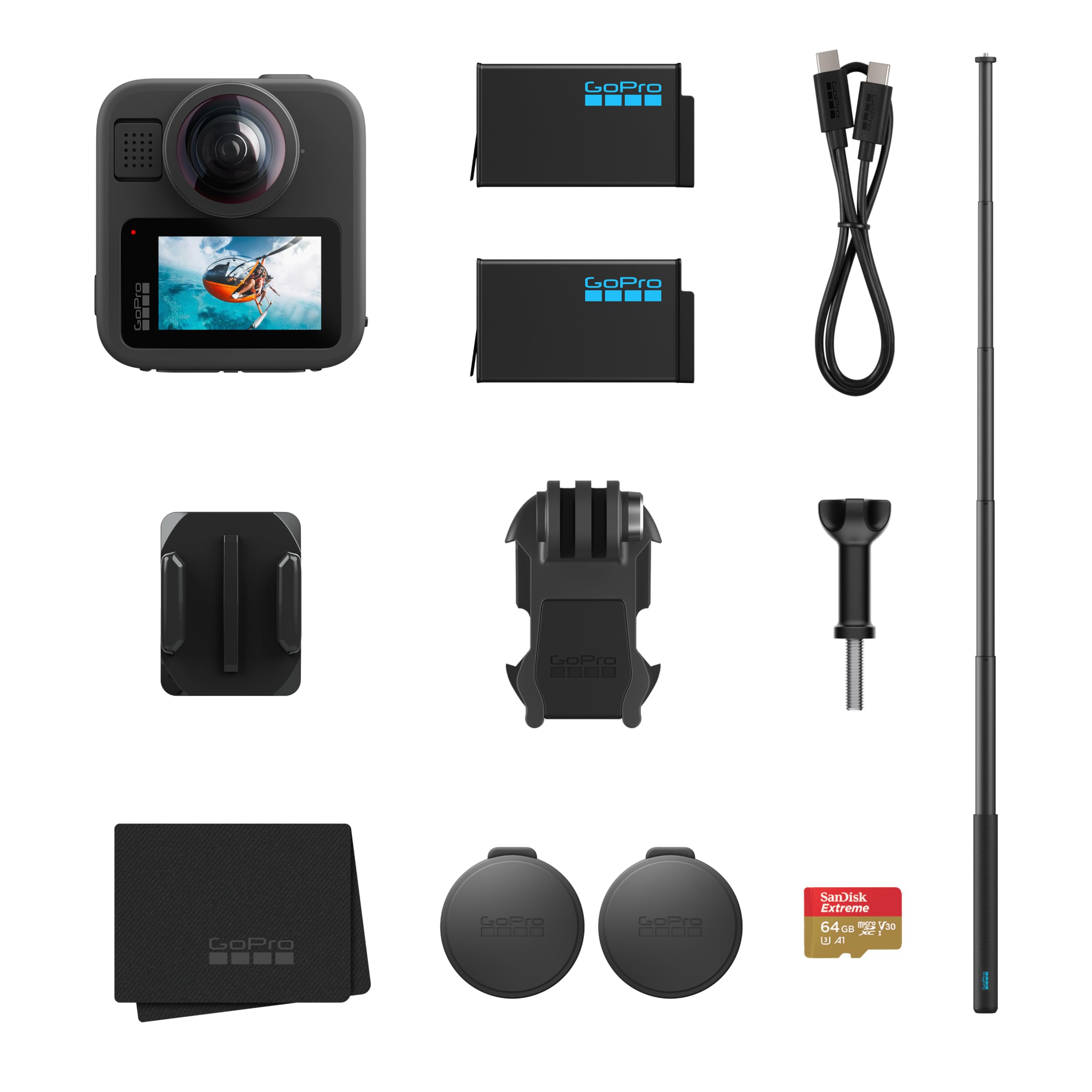 GoPro Max2 Accessory Bundle-nero
