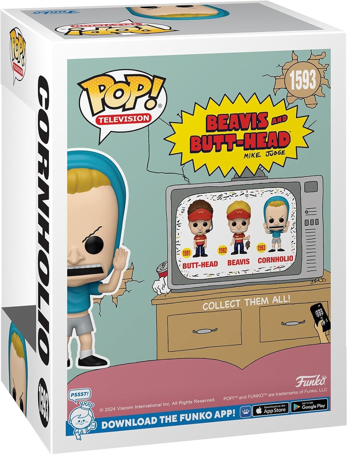 POP Animação: Beavis & Butt-Head - Boneco de vinil Funko Cornholio
