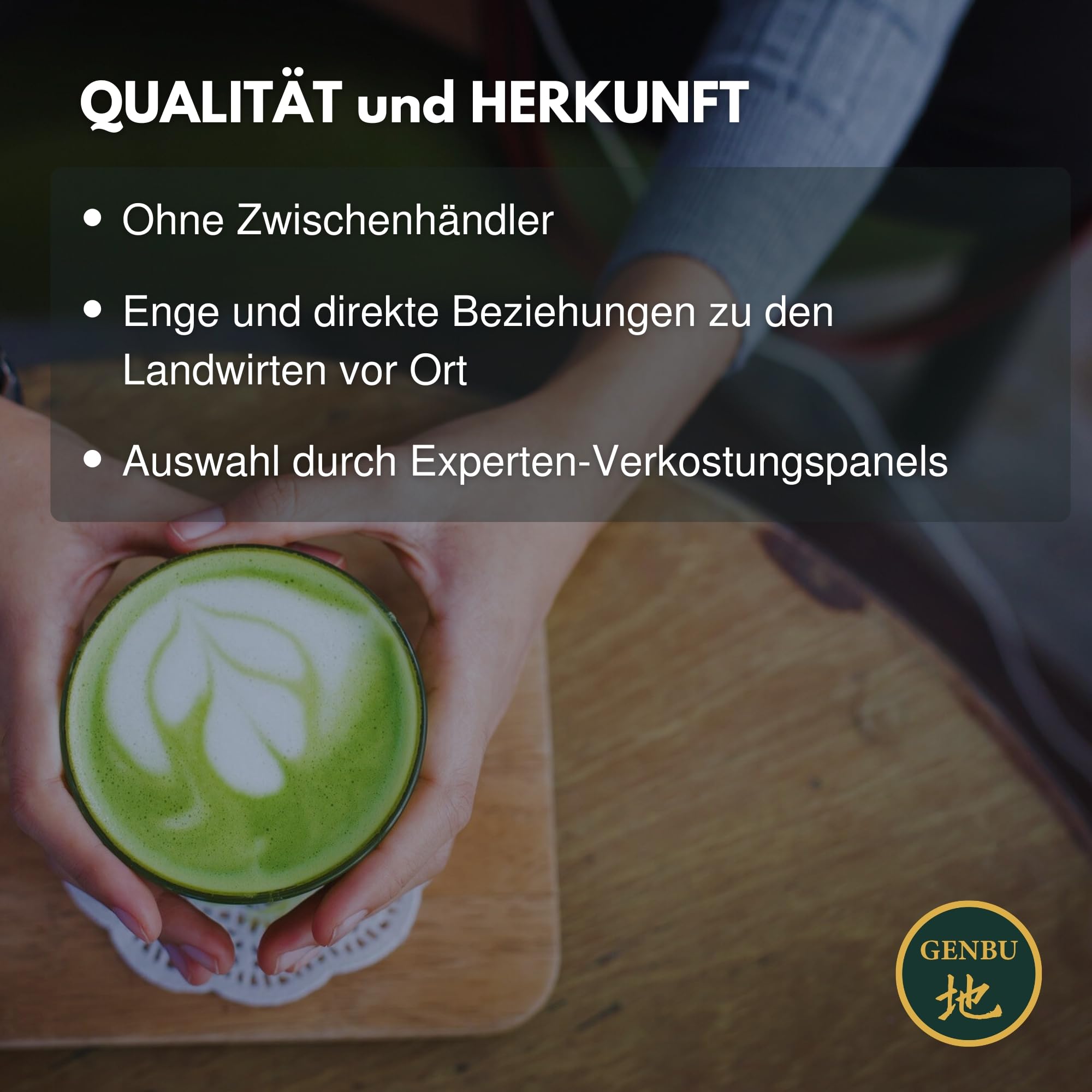 GENBU MATCHA | Japanischer Zeremonieller Matcha-Tee | 100 g | Premium Grüner Tee in Pulverform | Herkunft Japan | 100% Natürlich & Rein | Ideal für Matcha Latte, Zeremonie & Rezepte | Glutenfrei