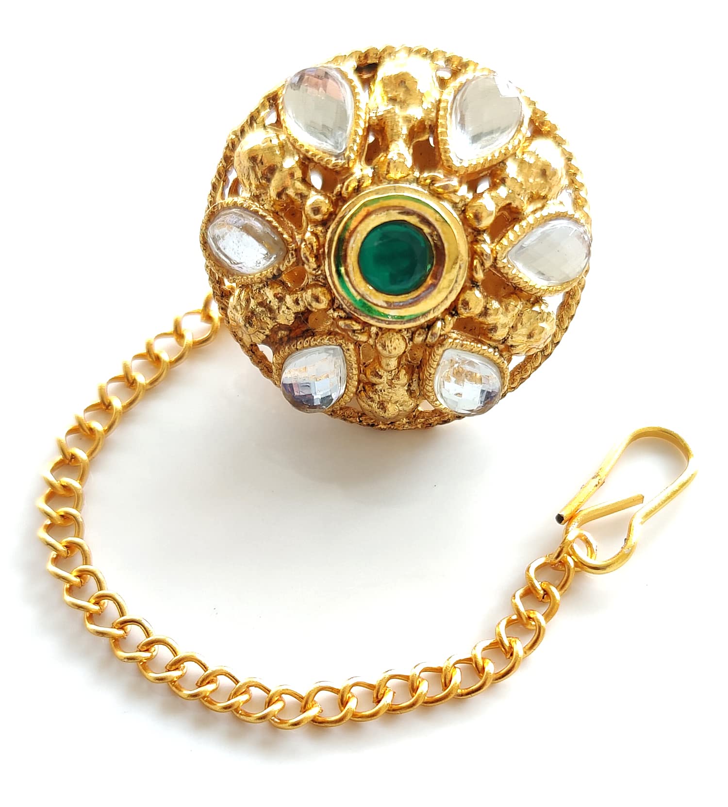 See full amazon price history chart for Aashya Mayro Rajasthani Rajwadi Kundan and CZ Diamond Stone Pearl Borla, Round Maang Tikka, Bor, Ethnic Wedding Jewelry Hair Accessories Aashya Mayro Rajasthani Rajwadi Kundan and CZ Diamond Stone Pearl Borla, Round Maang Tikka, Bor, Ethnic Wedding Jewelry Hair Accessories (B0BN5WVQ94) Amazon Price History, Amazon Price Tracker