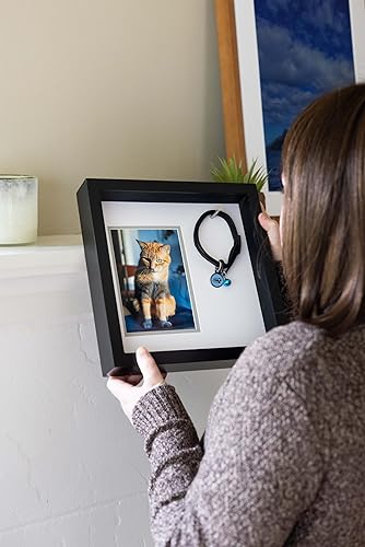 Vista 27 de Pearhead - Marco de fotos de recuerdo para mascotas, regalo navideño, color café