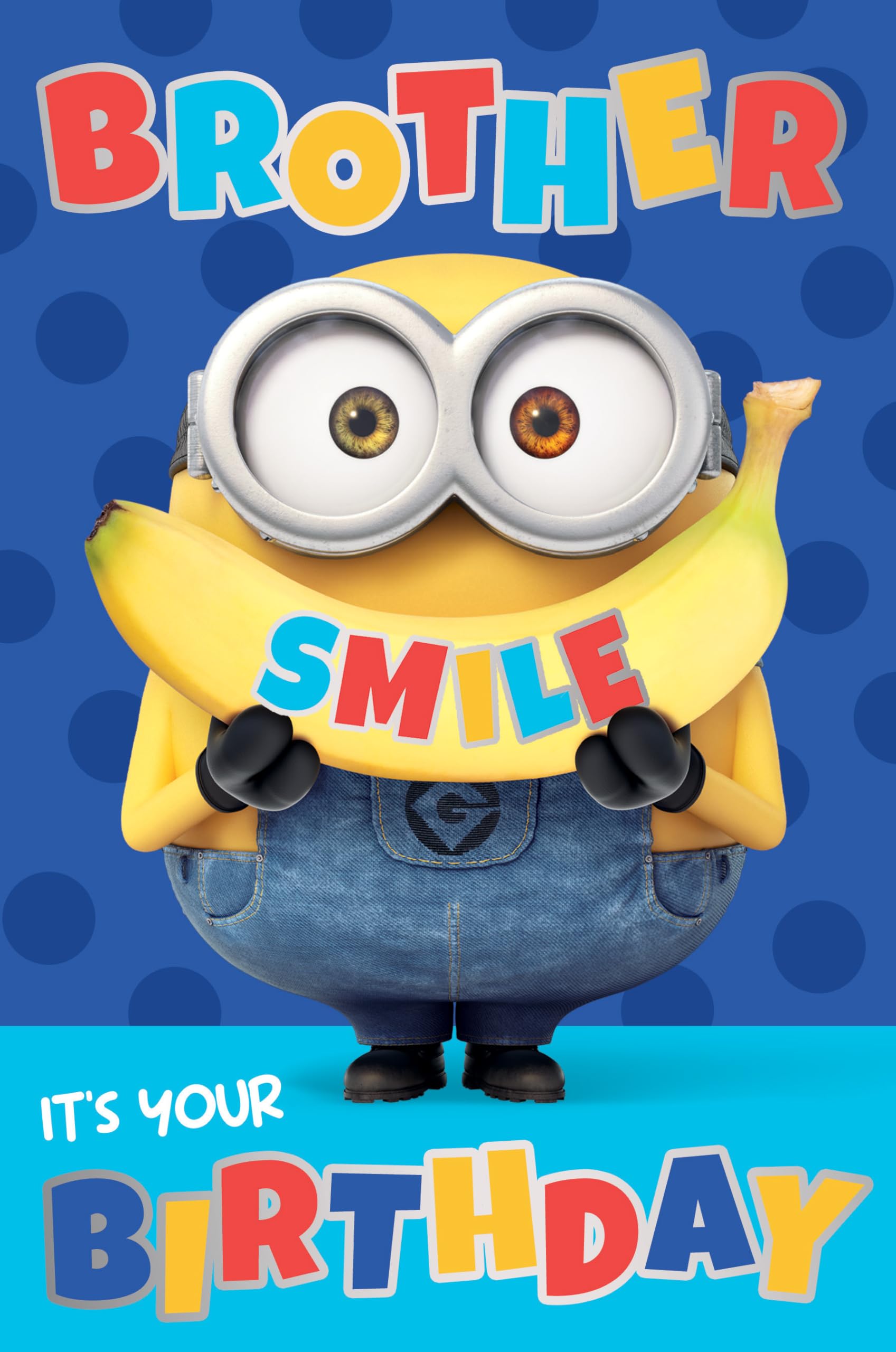 DESPICABLE ME BROTHER BIRTHDAY CARD MINIONS