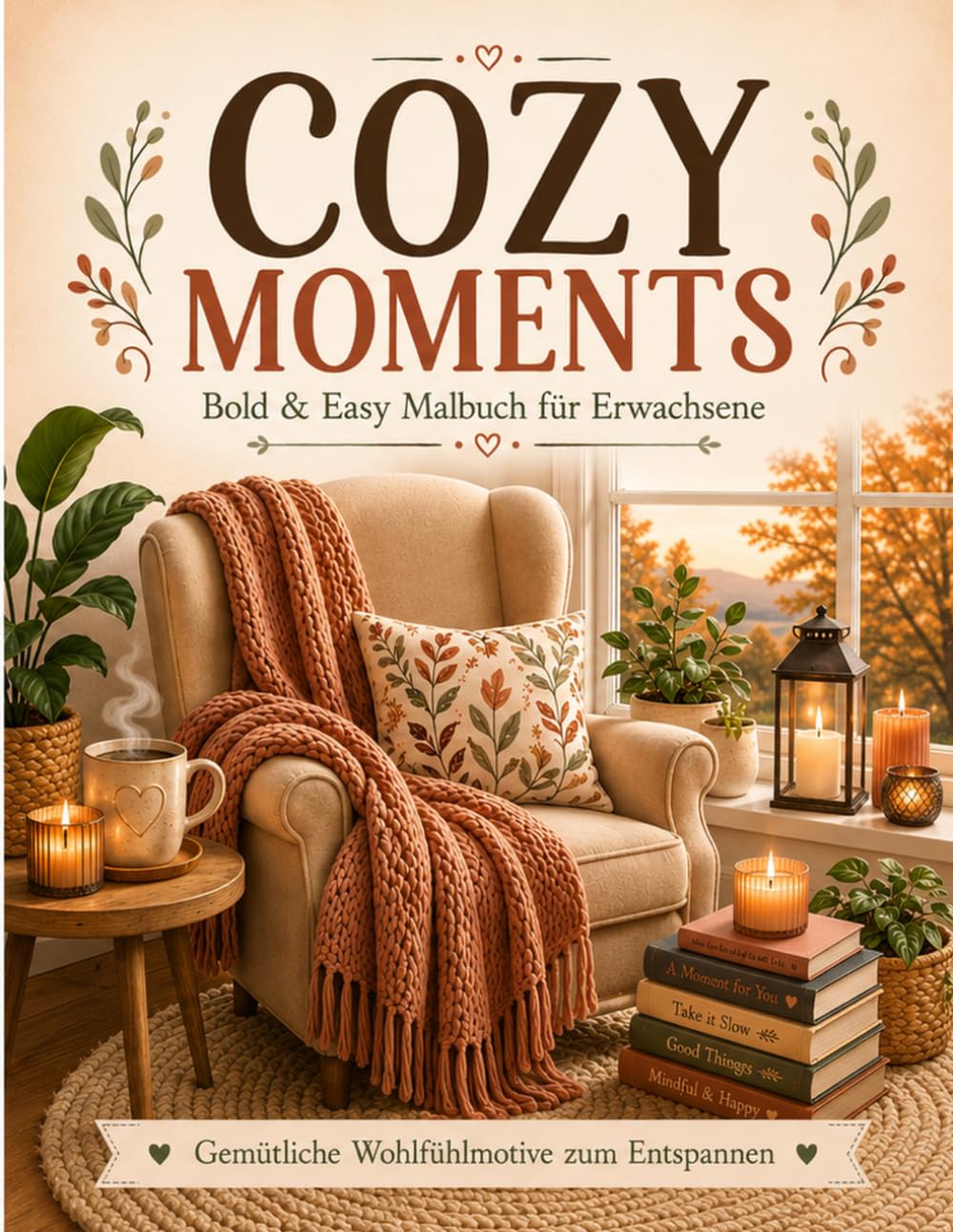 Cozy Moments: Bold & Easy Malbuch für Erwachsene – Gemütliche Wohlfühlmotive zum Entspannen