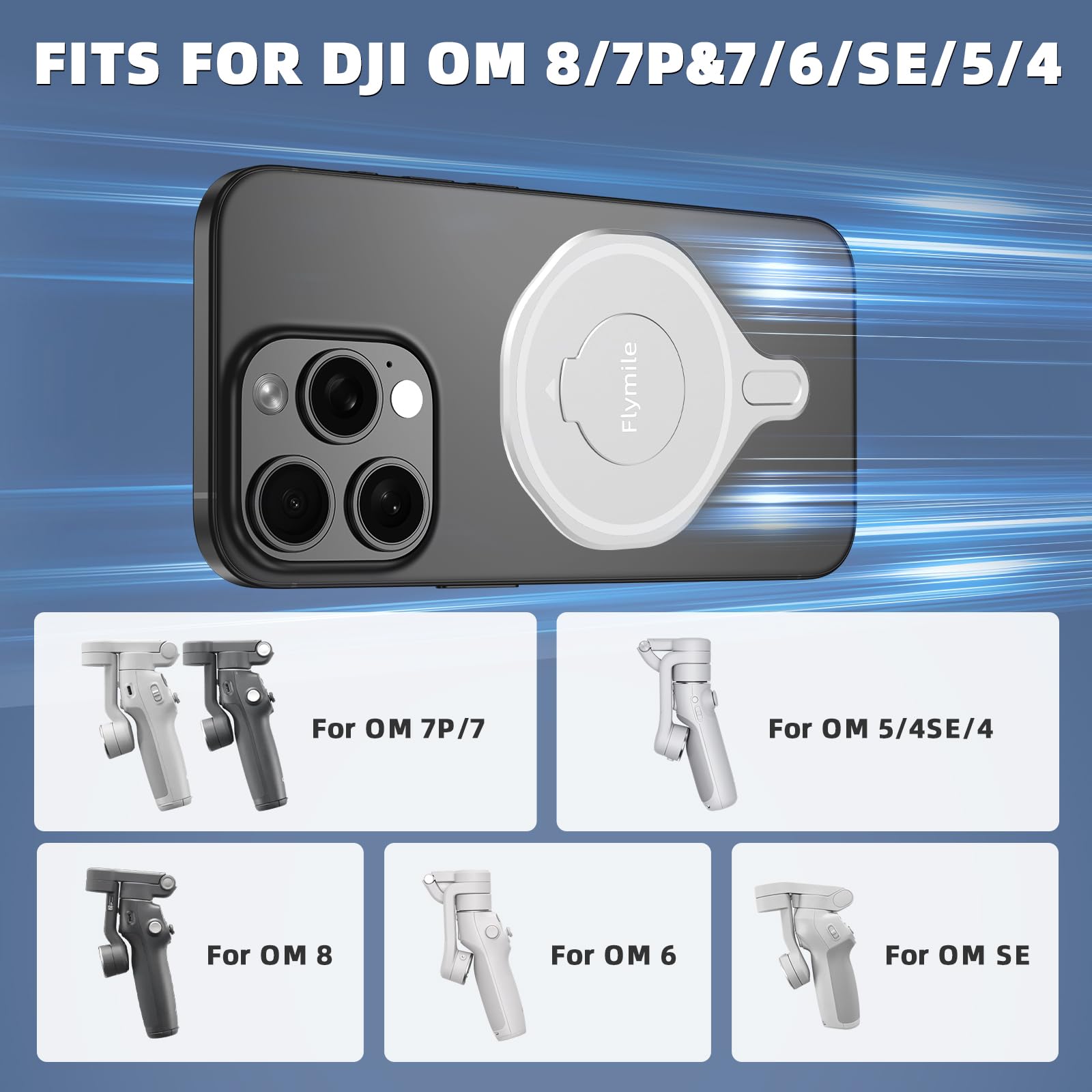 Amazon.com: Flymile Magnetic Phone Holder Adapter for DJI Osmo