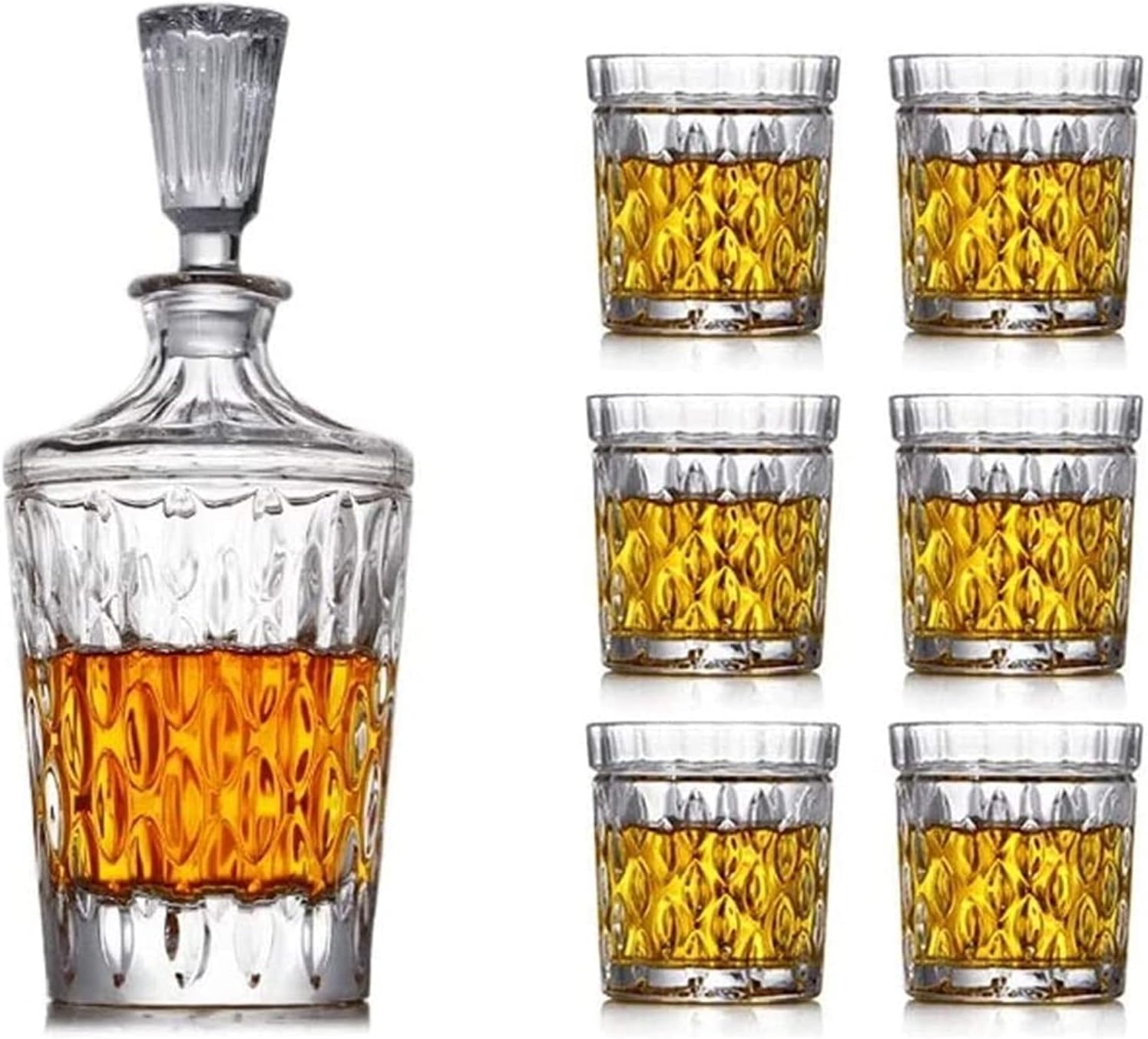 decanter Whiskey Decanter Wine Decanter 7 piece Set Large