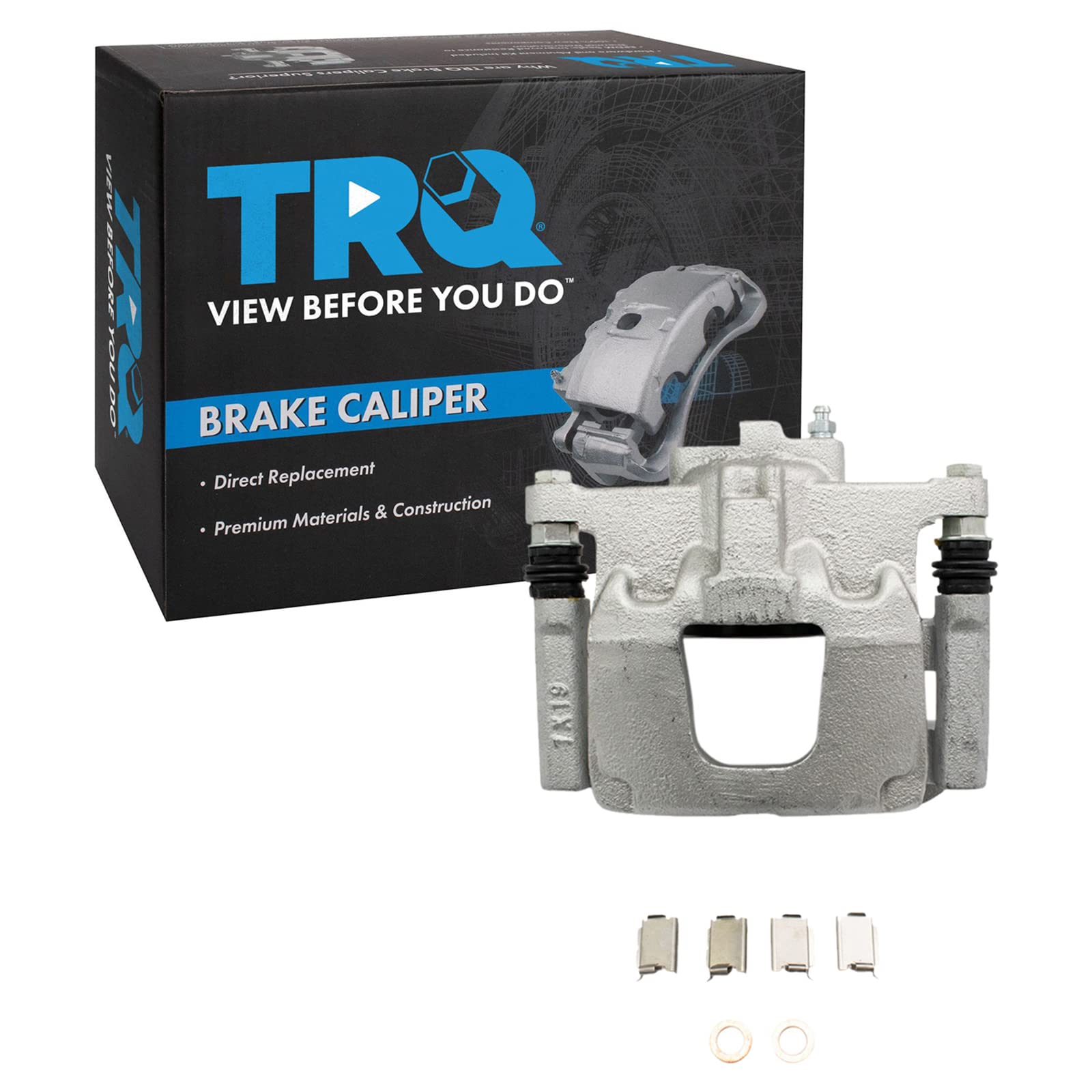 TRQ Rear Left Right Brake Caliper w/Bracket Driver Passenger Side