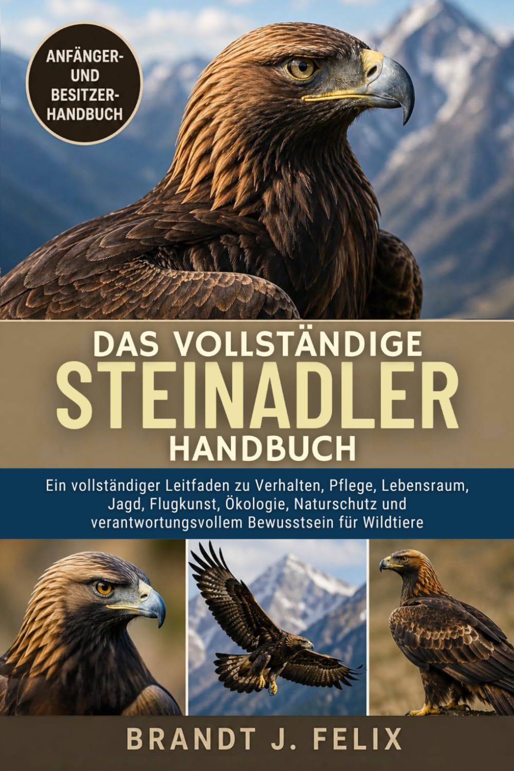 DAS VOLLSTÄNDIGE STEINADLER-HANDBUCH: Ein vollständiger Leitfaden zu Verhalten, Pflege, Lebensraum, Jagd, Flugkunst, Ökologie, Naturschutz und verantwortungsvollem Bewusstsein für Wildtiere