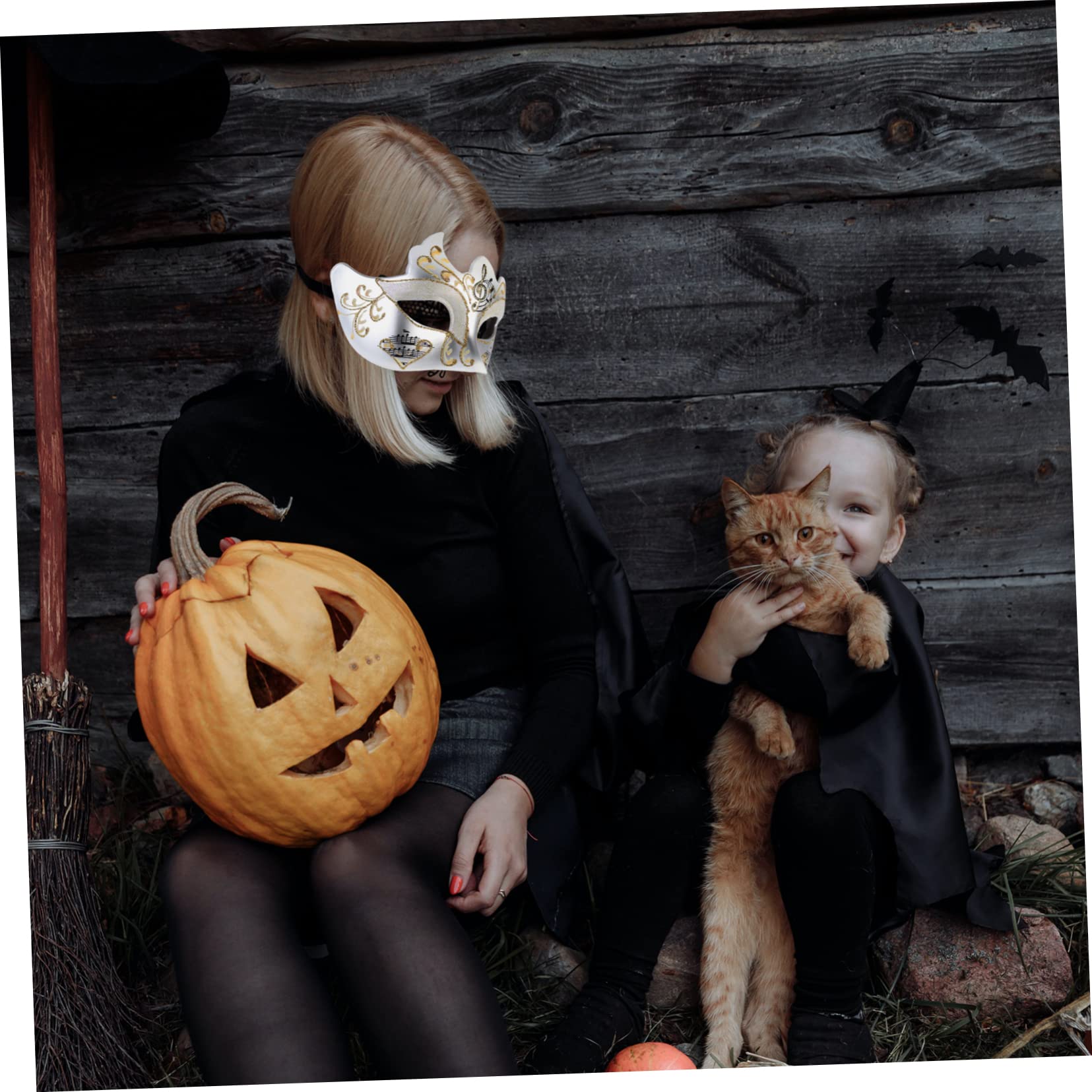 WOFASHPURET Decorative Half Face Mask for Women Elegant Party Prop for Halloween Masquerade Unique Design Safe Material for Costumes and Themed Events