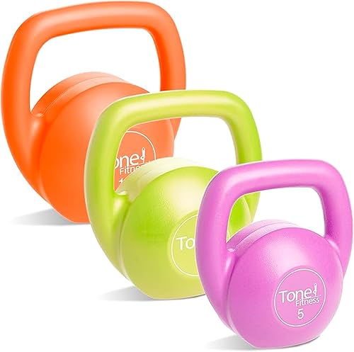 Tone Fitness SDKC2S-TN030 Kettlebell Body Trainer Set with DVD
