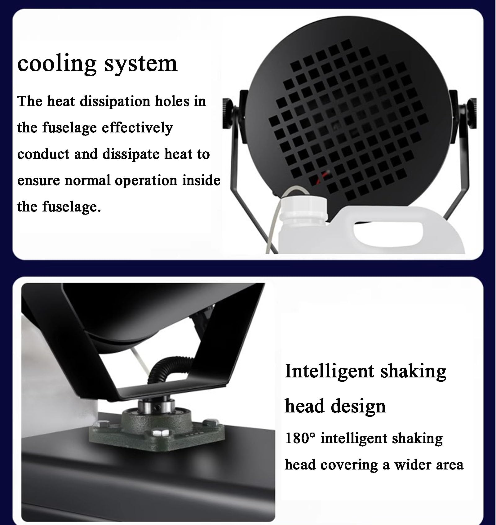 Attrezzatura per Feste da palcoscenico per Eventi all'aperto per Interni Macchina per la Produzione di Neve a Testa Mobile da 2000 W a 180 °, con Telecomando, per Matrimoni di Natale (3500 W) (3500w)