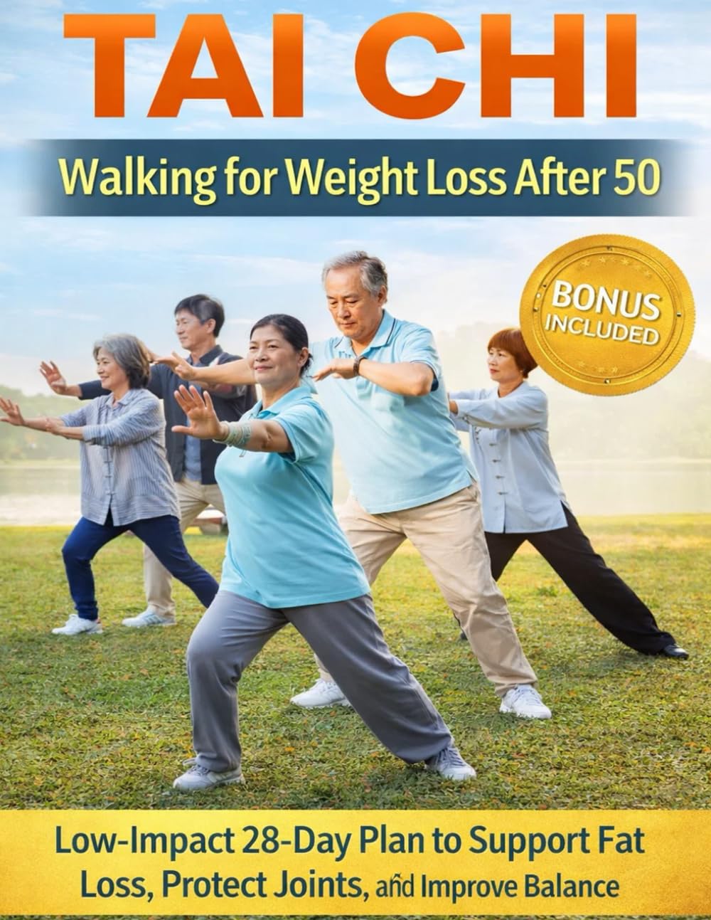 Tai Chi Walking for Weight Loss After 50; Low-Impact 28-Day Plan to Support Fat Loss, Protect Joints, and Improve Balance
