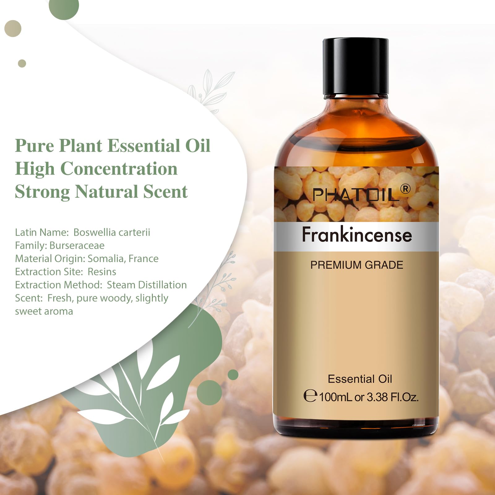 PHATOIL Frankincense Essential Oil 100ML, Essential Oils for