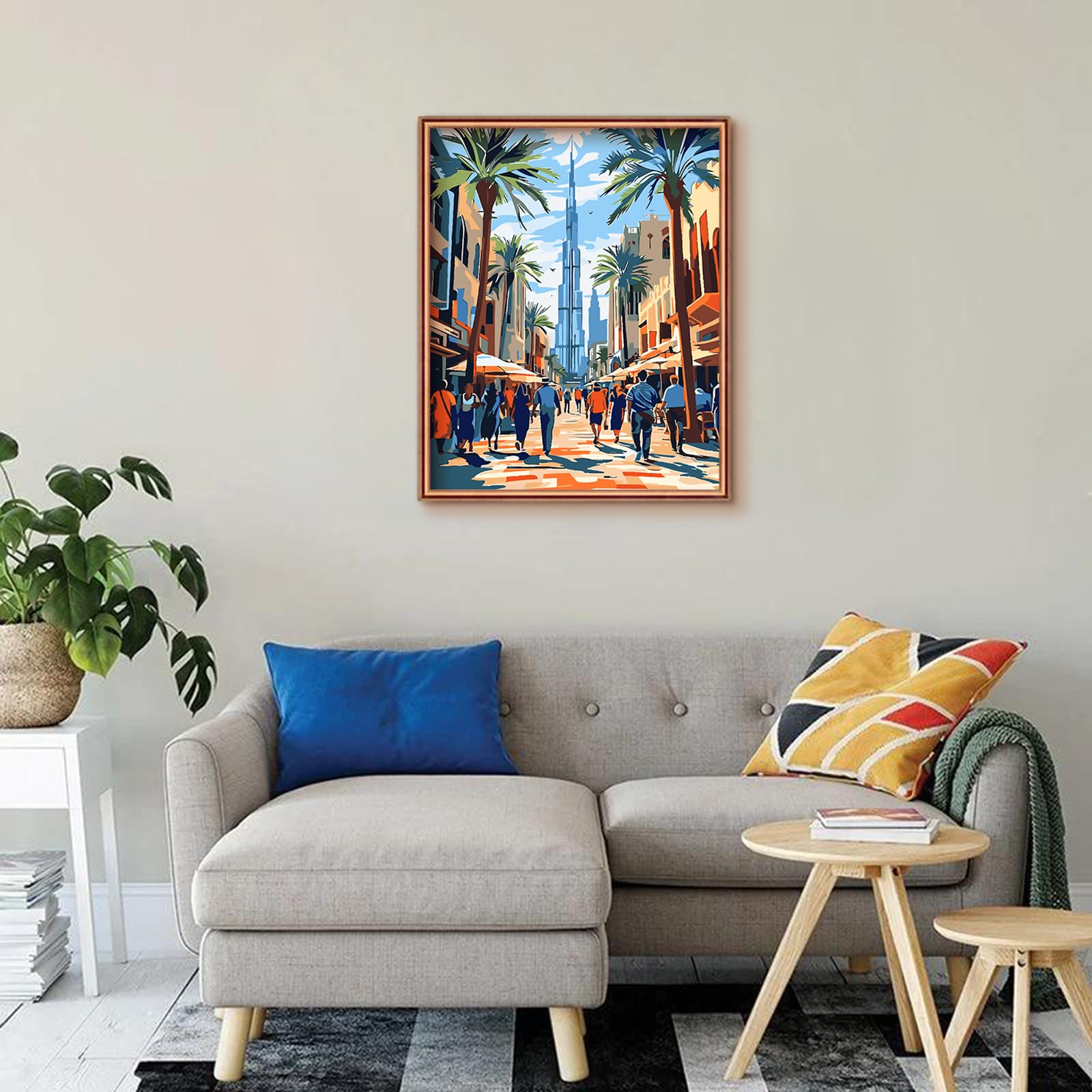 Kit De Pintura De Paisaje Por Números Para Adultos, 16 X 20