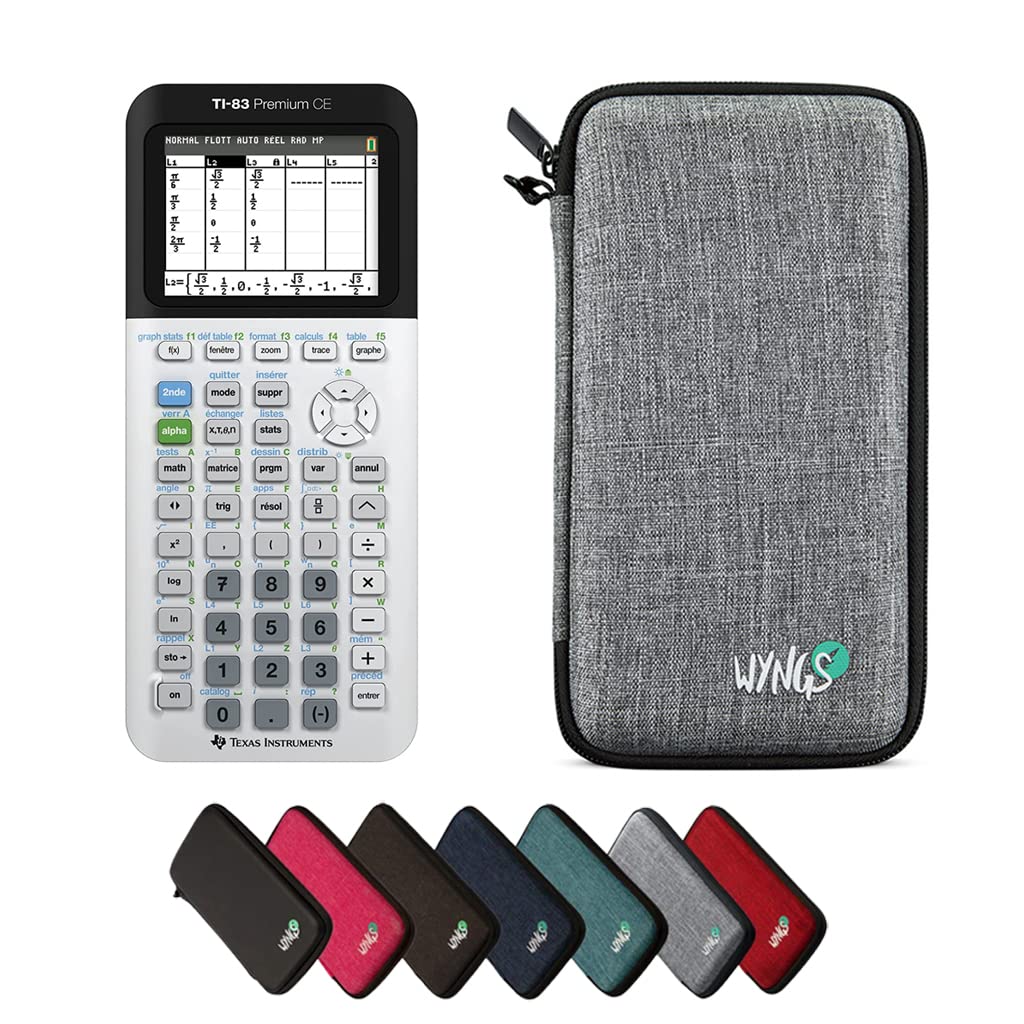 CALCUSO Sparpaket Hellgrau mit Grafikrechner TI-83 Premium CE