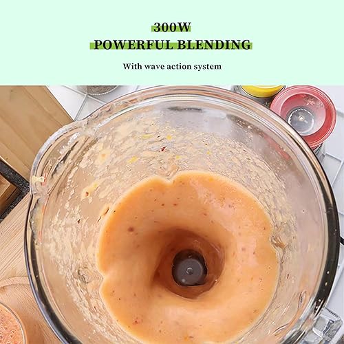 Miniatura 4 de Licuadora para batidos, licuadora personal de 300 W y molinillo combinado para cocina con un vaso de batido portátil de 54 onzas, batidos, jugos,