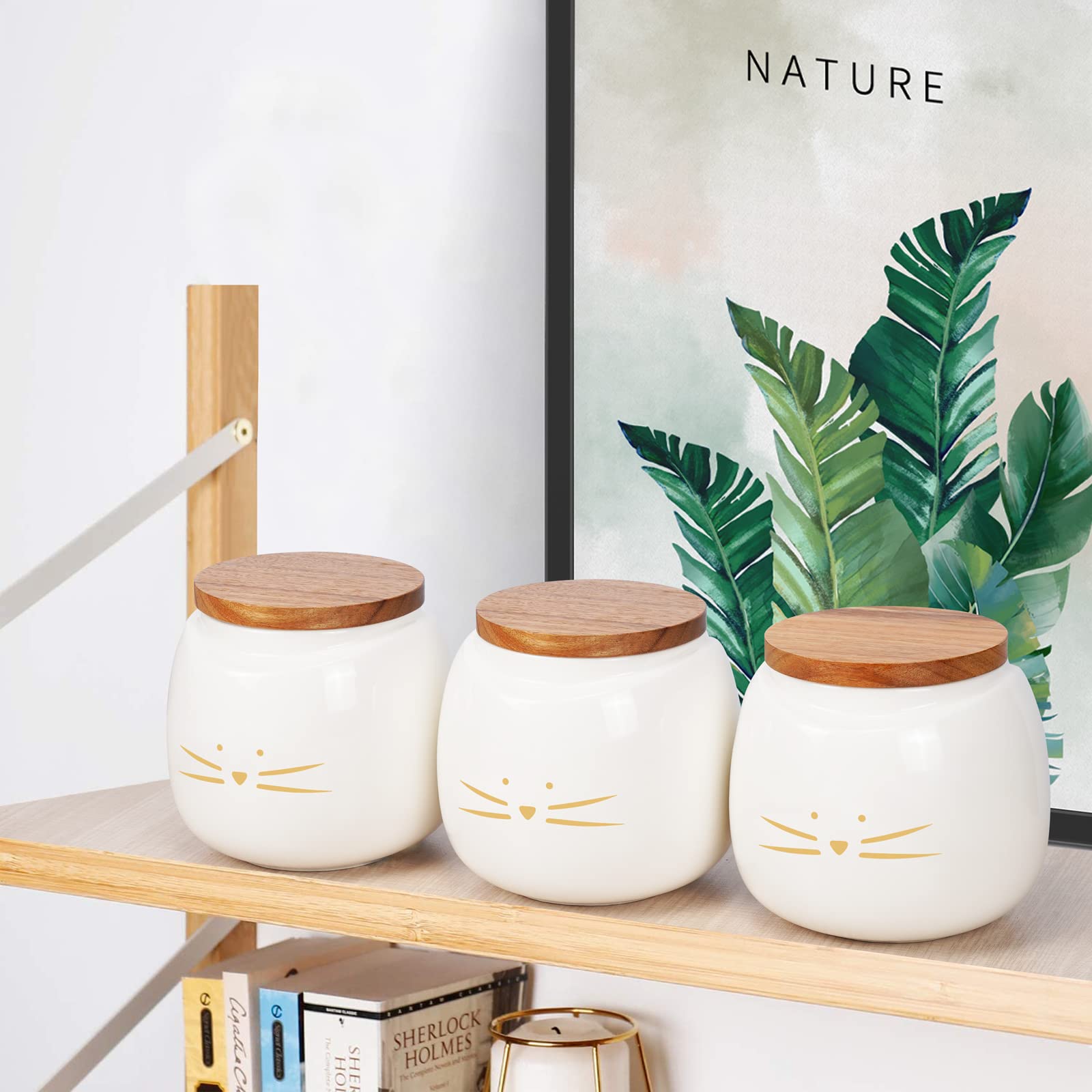 Amazon | Koolkatkoo セラミックキャニスターセット コーヒー 紅茶